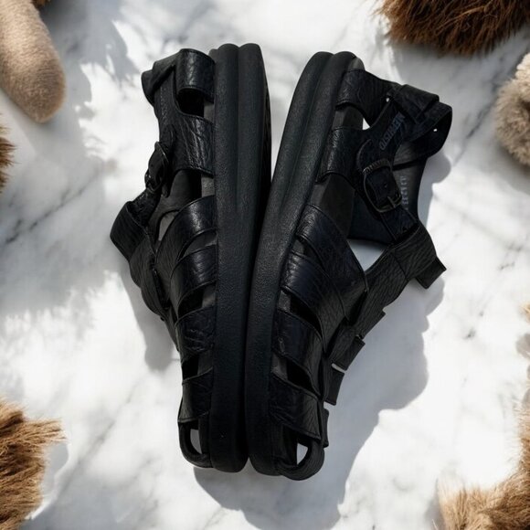 Mephisto Men's Sam Fisherman Sandals Size 8 Black Leather 42 MSRP $329 - Picture 12 of 13